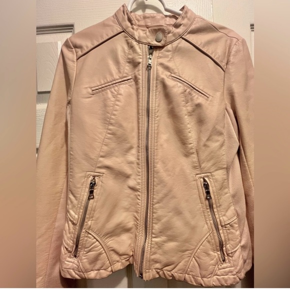 GUESS Faux Leather Y2K Racer Moto Jacket - Picture 8 of 14